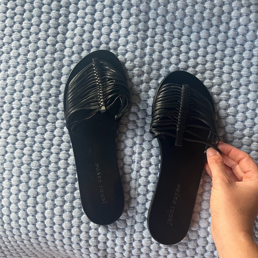 Jenni Kayne Black Strappy Sandals